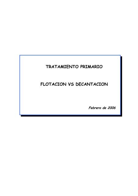 DIFERENCIAS ENTRE DECANTACION Y FLOTACION.pdf - tecexsa