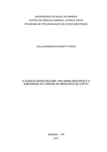 Dissertação completa - Programa de Pós-Graduação em Letras - UEM