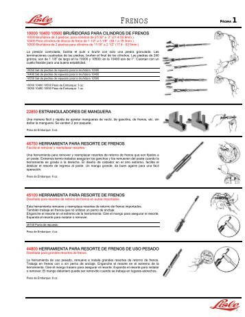 Herramienta para Frenos LISLE