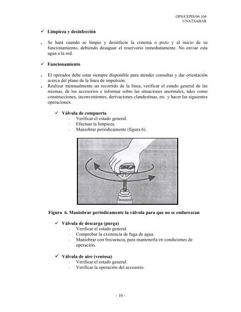 operación y mantenimiento para líneas de conducción e impulsión ...