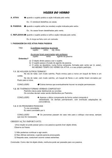 Português Compl. TJ RS - Vozes Verbais - Cetecnet