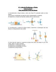 4ª Lista de Problemas - Física - UEMS