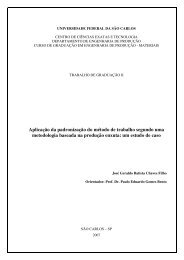 Aplicação da padronização do método de trabalho segundo uma ...