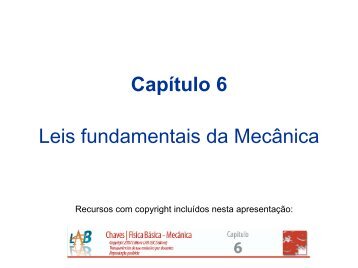 Capítulo 6 Leis fundamentais da Mecânica