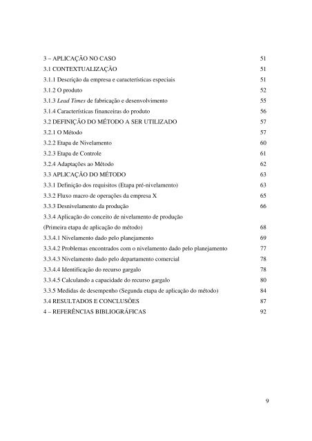 Aplicação do método de nivelamento de produção e demanda em ...