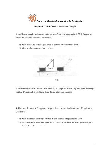 Ficha nº6 - Trabalho e Energia - Departamento de Engenharia ...