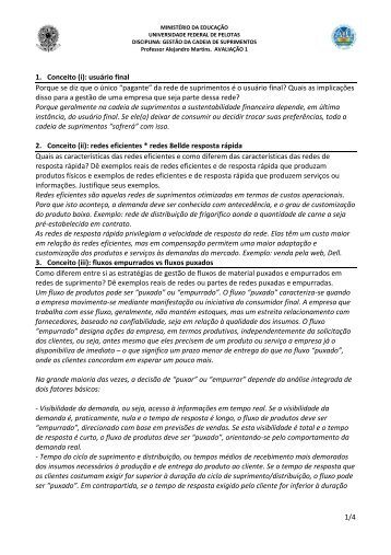 Avaliação 1 - correção - Minerva.ufpel.tche.br - Universidade ...