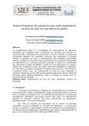 Sistema Produtivo: Um estudo de caso sobre mapeamento ... - FAHOR