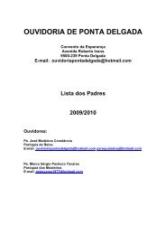 OUVIDORIA DE PONTA DELGADA - Portal.ecclesia.pt
