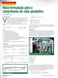 nova formulação para o comprimento do cabo parabólico