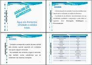 Água em Alimentos: Umidade e sólidos totais. - Webnode