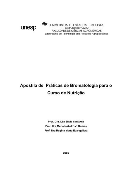 Apostila de bromatologia - Ciencialivre.pro.br