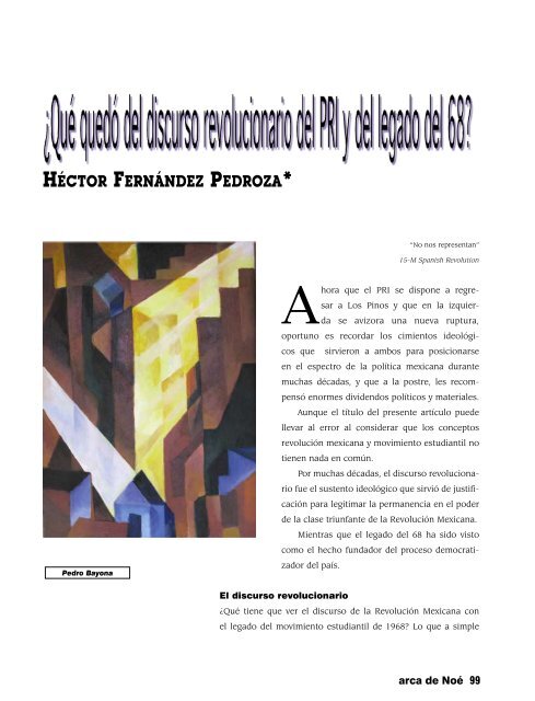 ¿Qué quedó del discurso revolucionario del PRI ... - Revista EL BUHO