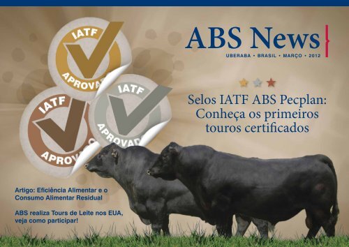 Selos IATF ABS Pecplan: Conheça os primeiros touros certificados