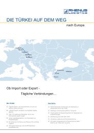 DIE TÜRKEI AUF DEM WEG - Rhenus Logistics