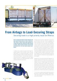 From Airbags to Load-Securing Straps - Rhenus Logistics