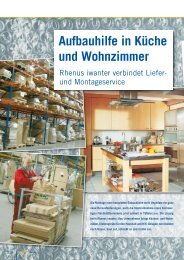 Aufbauhilfe in Küche und Wohnzimmer - Rhenus Logistics