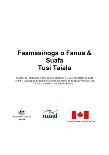 Faamasinoga o Fanua & Suafa Tusi Taiala - PacLII