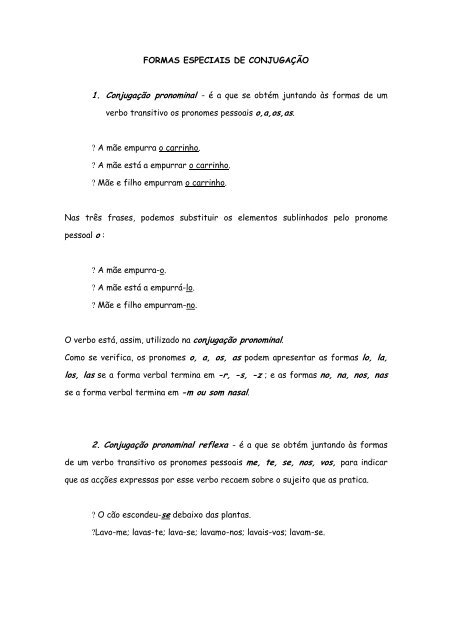 Conjugação pronominal reflexa