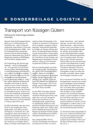 Transport von flüssigen Gütern - Deas.de