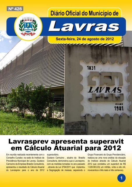 Edição_428_24_08_2012 - Prefeitura Municipal de Lavras