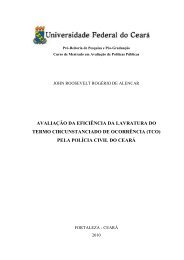 Avaliação da eficiência da lavratura do termo circunstanciado