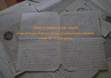 Sotto il destino e fra i monti - IIS Fazzini-Mercantini