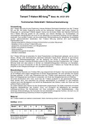 Temart T-Haken M5-longTM - Deffner & Johann