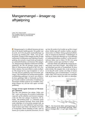 Manganmangel – årsager og afhjælpning - LandbrugsInfo