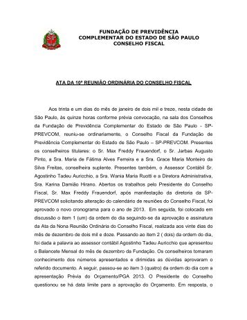 fundação de previdência complementar do estado de são paulo ...