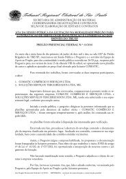 fed 13 -manutenção predial - retomada 01 06 - TRE-SP