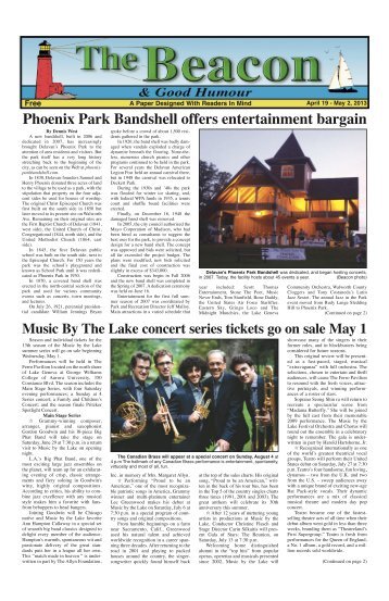 Phoenix Park Bandshell offers entertainment bargain