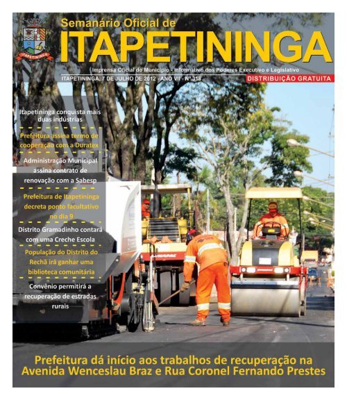 Prefeitura Municipal de Itapetininga - Governo do Estado de São ...