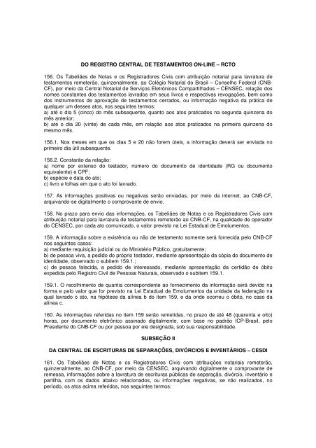 PROVIMENTO CG Nº 40-2012 - alterado pelo ... - CNB - SP