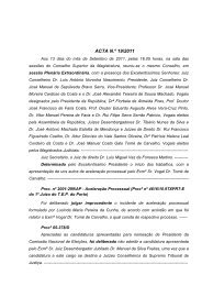 ACTA N.º 19/2011 - ao Conselho Superior da Magistratura