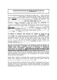 modelo instrumento particular de cessao de credito de precatorios