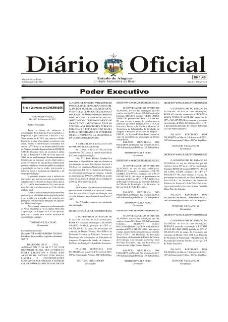 Poder Executivo - Imprensa Oficial - Graciliano Ramos