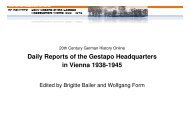 Daily Reports of the Gestapo Headquarters in ... - Walter de Gruyter
