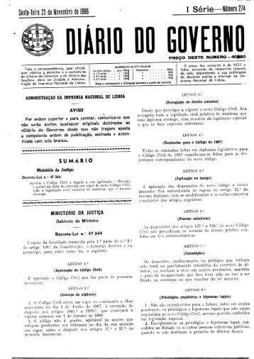 Código Civil Português de 1966
