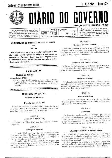 Código Civil Português de 1966