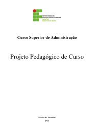 Plano de Curso - IFTO