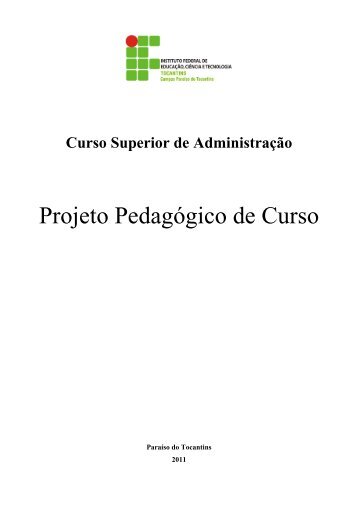 Plano de Curso - IFTO