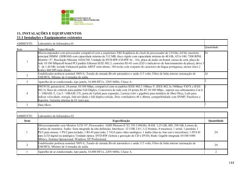 Plano de Curso - IFTO