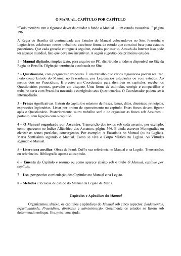 O MANUAL, CAPÍTULO POR CAPÍTULO.pdf - legio mariae