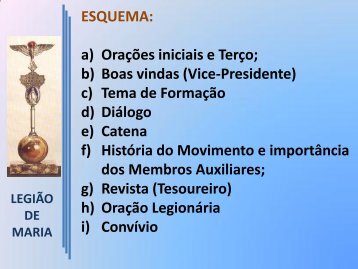 Esquema da Reunião de Auxiliares - 2010 - Paróquia de Santa ...