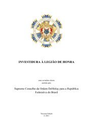 Investidura à Legião de Honra - DeMolay Brasil
