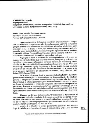 SCARZANELLA, EUGENIA. Ni gringos ni Indios. Inmigración ...