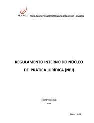 Regulamento Interno do NPJ UNIRON