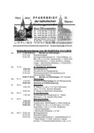 Gottesdienstordnung vom 30.10.2010 bis 14.11.2010 - Steinhorst