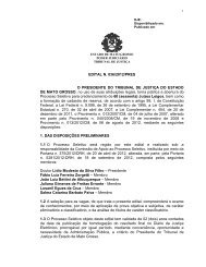 Edital - Poder Judiciário do Estado de Mato Grosso